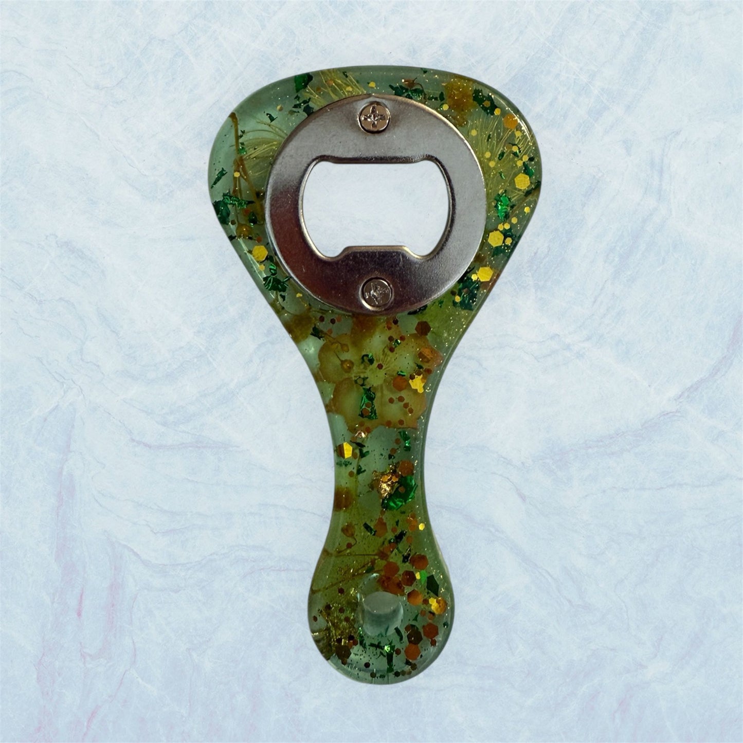 "Green Meadow" – Resin Bottle Opener / "Prato Verde" – Apribottiglie in Resina
